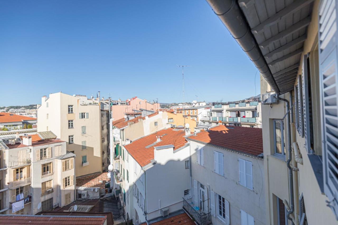 1 Su Ede - Dernier Etage Ascenseur - 1 Min Plage Et Zone Pietonne Nice Exterior photo
